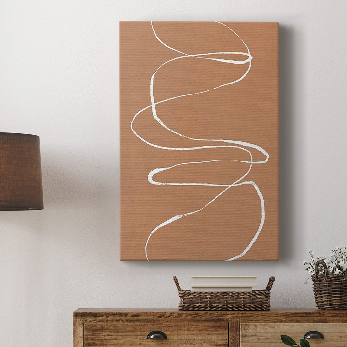 Terracotta Drift I Premium Gallery Wrapped Canvas - Ready to Hang