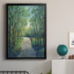 Golden Light Pathways I - Modern Framed Canvas Print