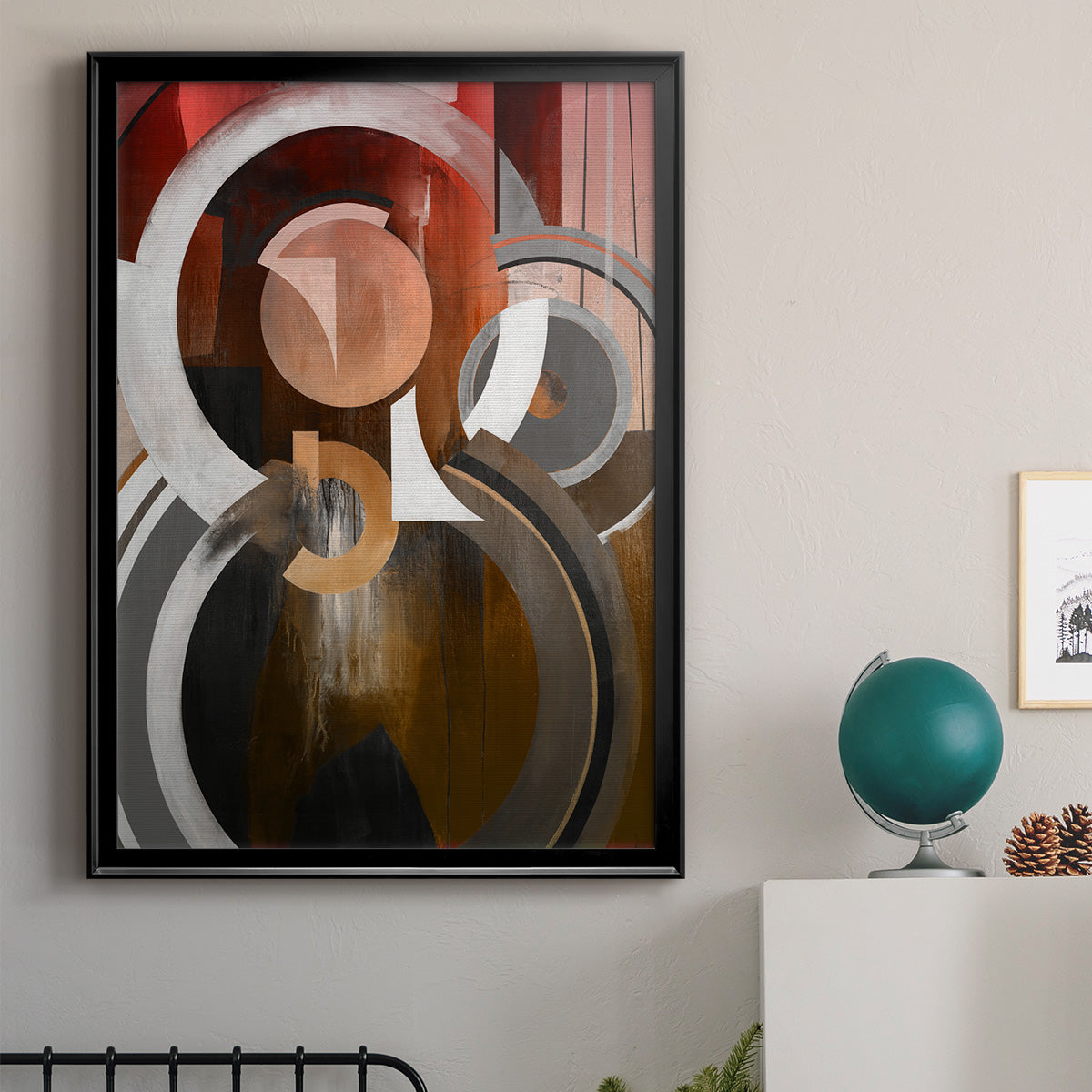 Focal - Modern Framed Canvas Print