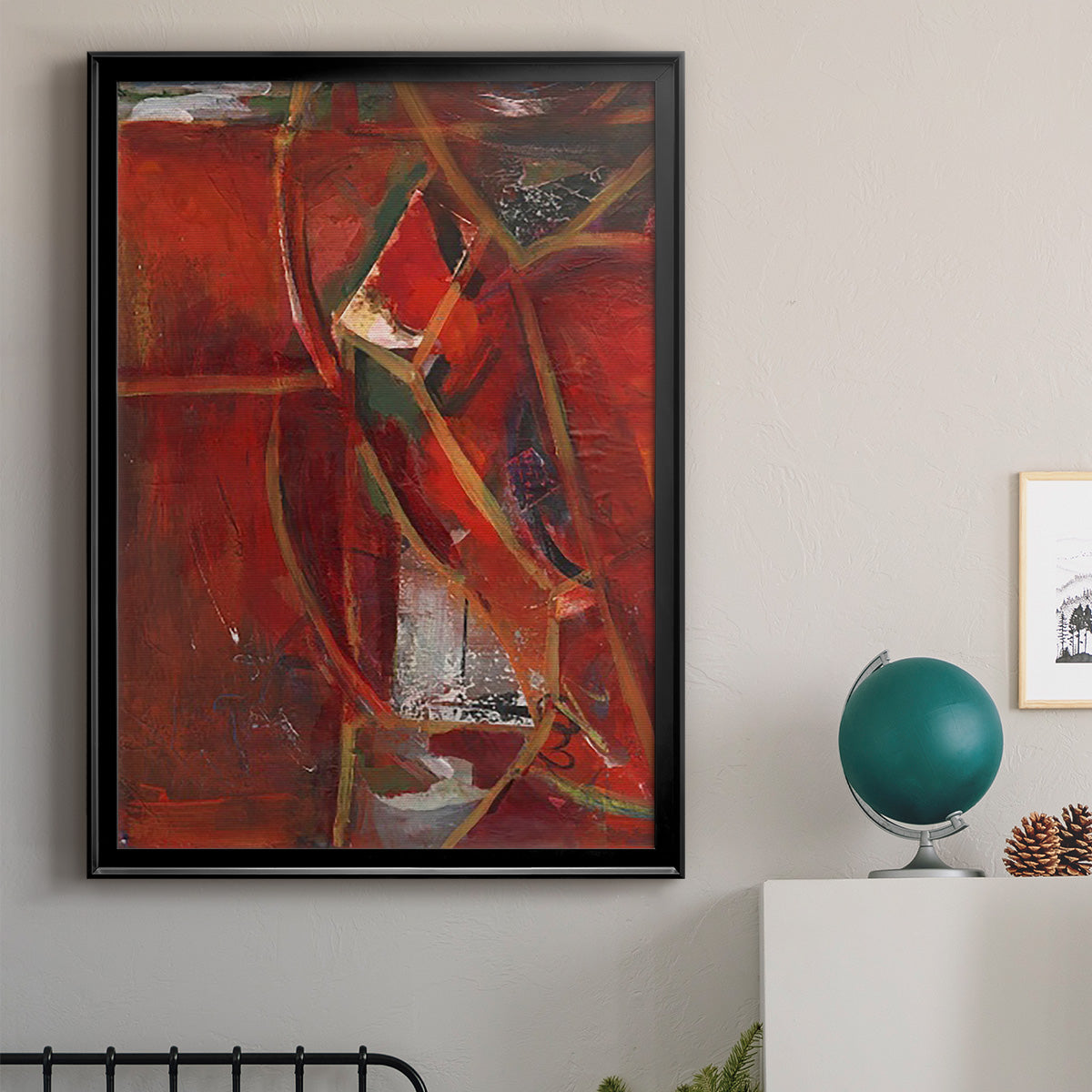 City Life II - Modern Framed Canvas Print