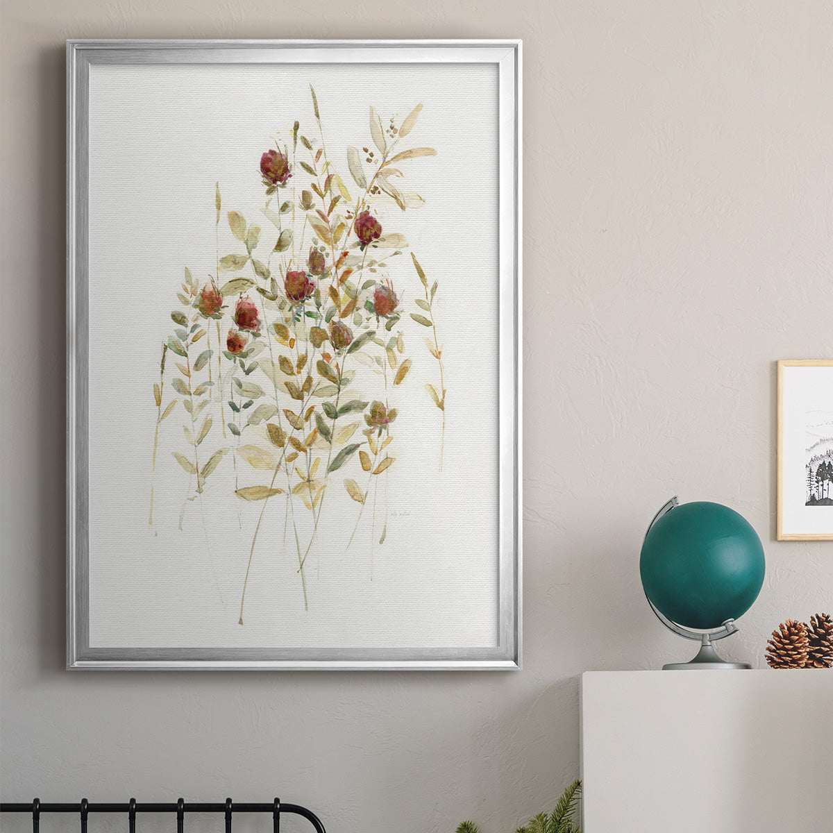 Wildflower Breeze I - Modern Framed Canvas Print