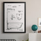 Vintage Bath I - Modern Framed Canvas Print
