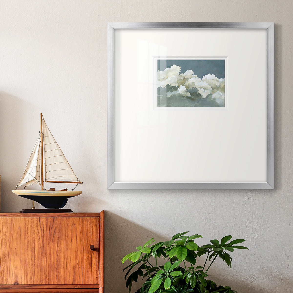 Big Clouds III Premium Framed Print Double Matboard