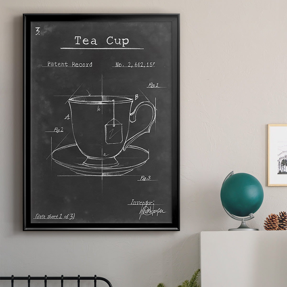 Morning Routine I - Modern Framed Canvas Print