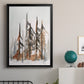 Rustic Evergreens I - Modern Framed Canvas Print