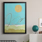 Green and Gold Pieced Landscape II - Modern Framed Canvas Print