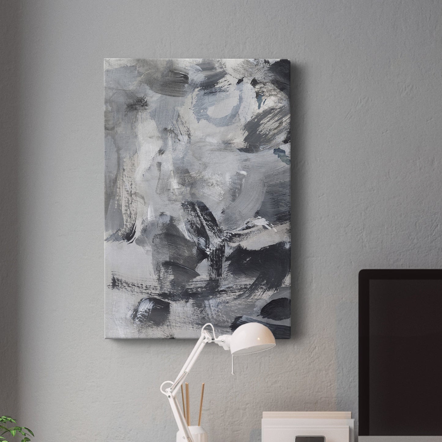 Black & White Mix I Premium Gallery Wrapped Canvas - Ready to Hang