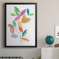 Color Pop Leaves II - Modern Framed Canvas Print