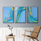 Circulating Flow I - Framed Premium Gallery Wrapped Canvas L Frame 3 Piece Set - Ready to Hang