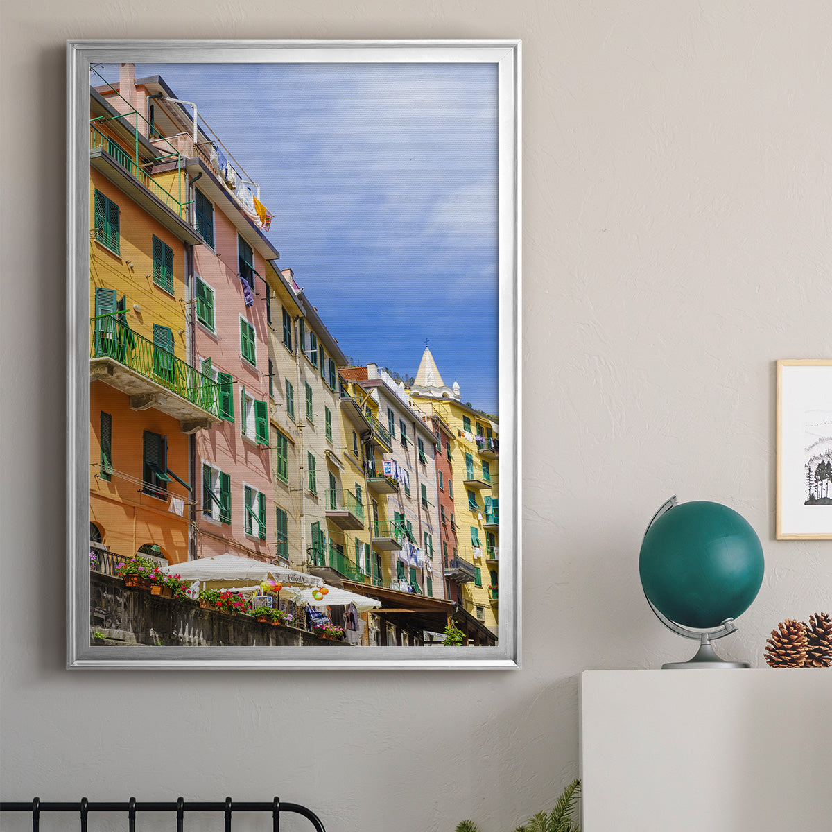 Cinque Terre - Modern Framed Canvas Print