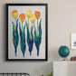 Tulips in a Row I - Modern Framed Canvas Print