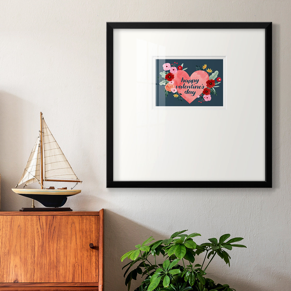 Sweet Hearts Collection A Premium Framed Print Double Matboard