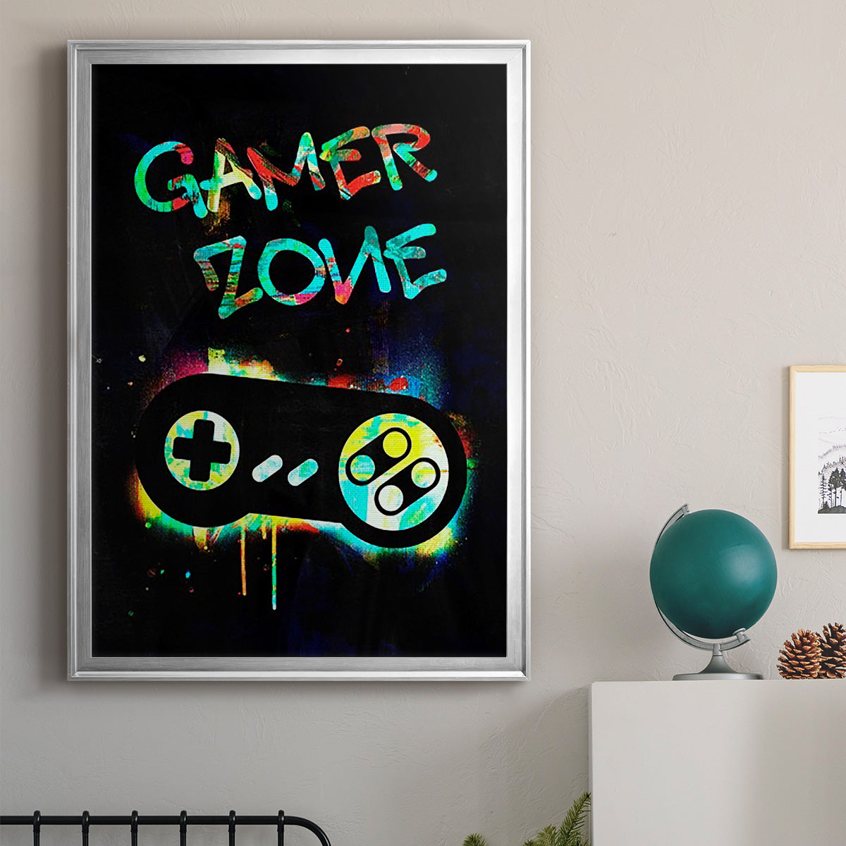 Gamer Tag IV - Modern Framed Canvas Print