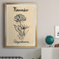 Birth Month XI - Modern Framed Canvas Print