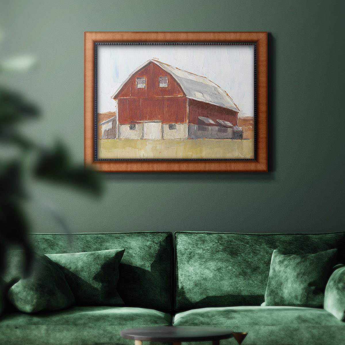 Rustic Red Barn II Premium Framed Canvas- Ready to Hang