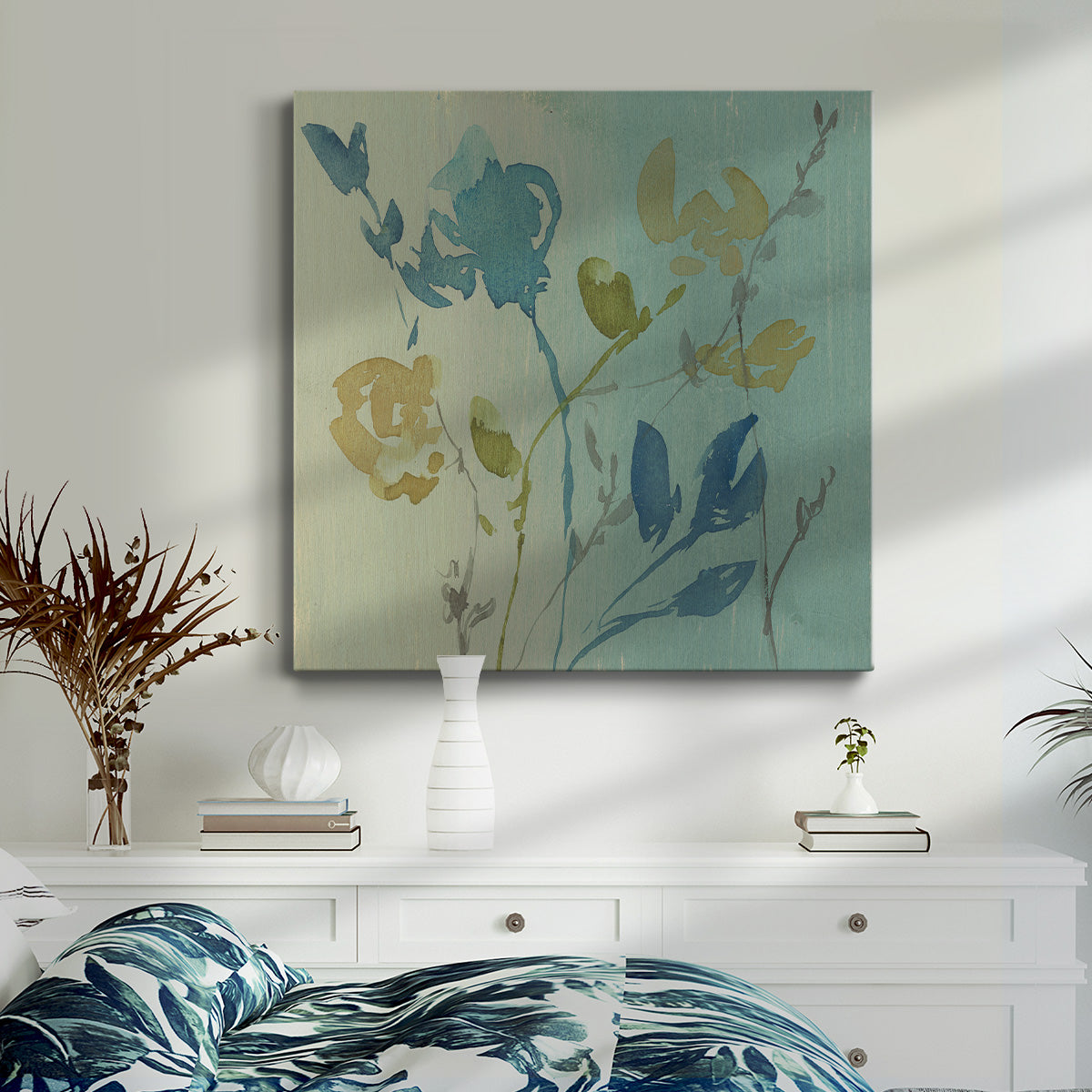 Spa & Sage Bouquet I - Canvas Art Print