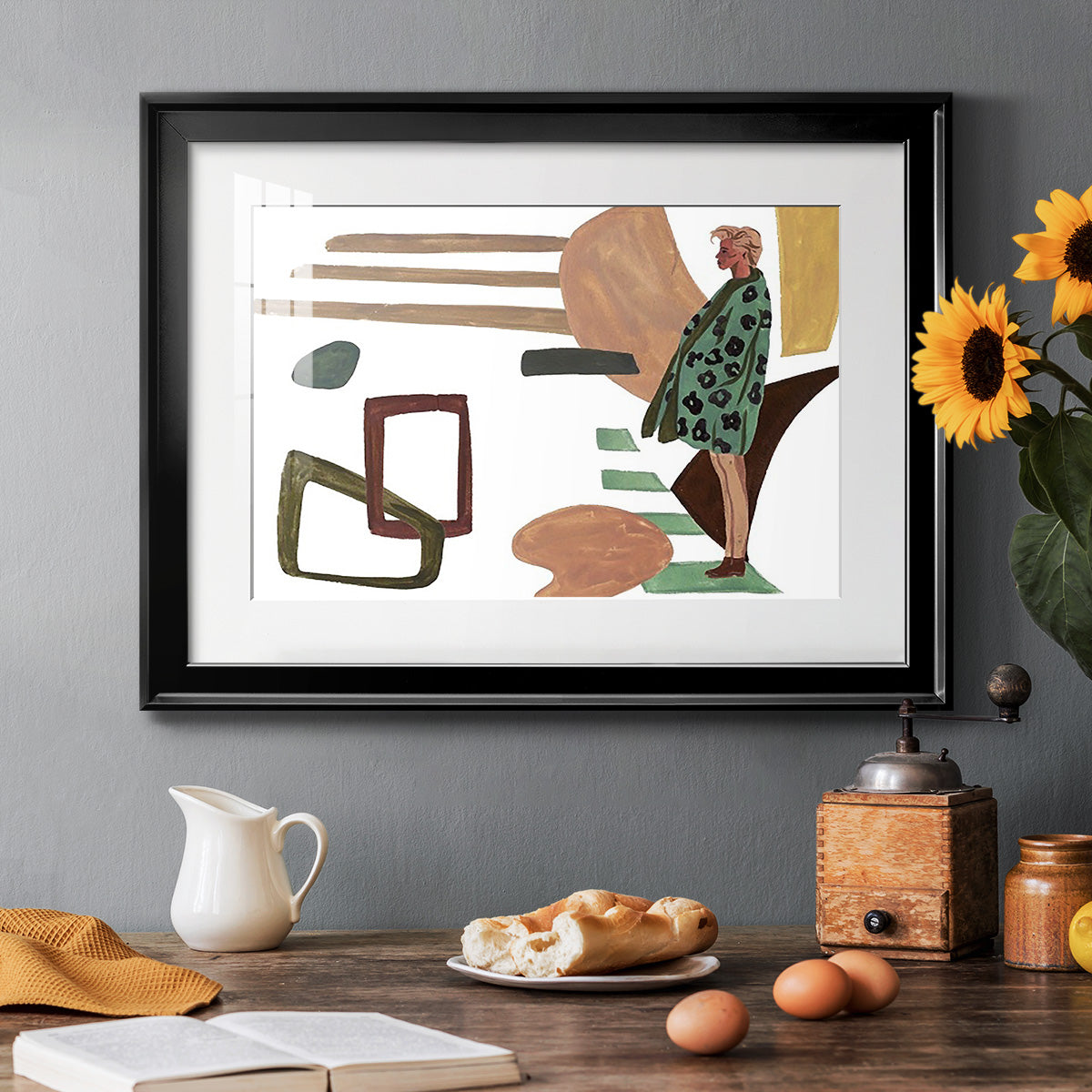 Vintage Vibes V Premium Framed Print - Ready to Hang