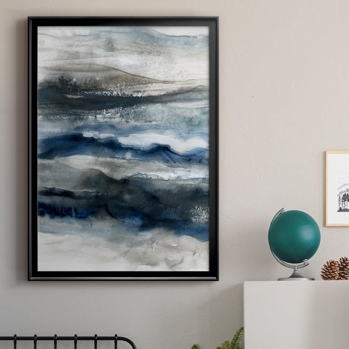 Ocean Depths - Modern Framed Canvas Print