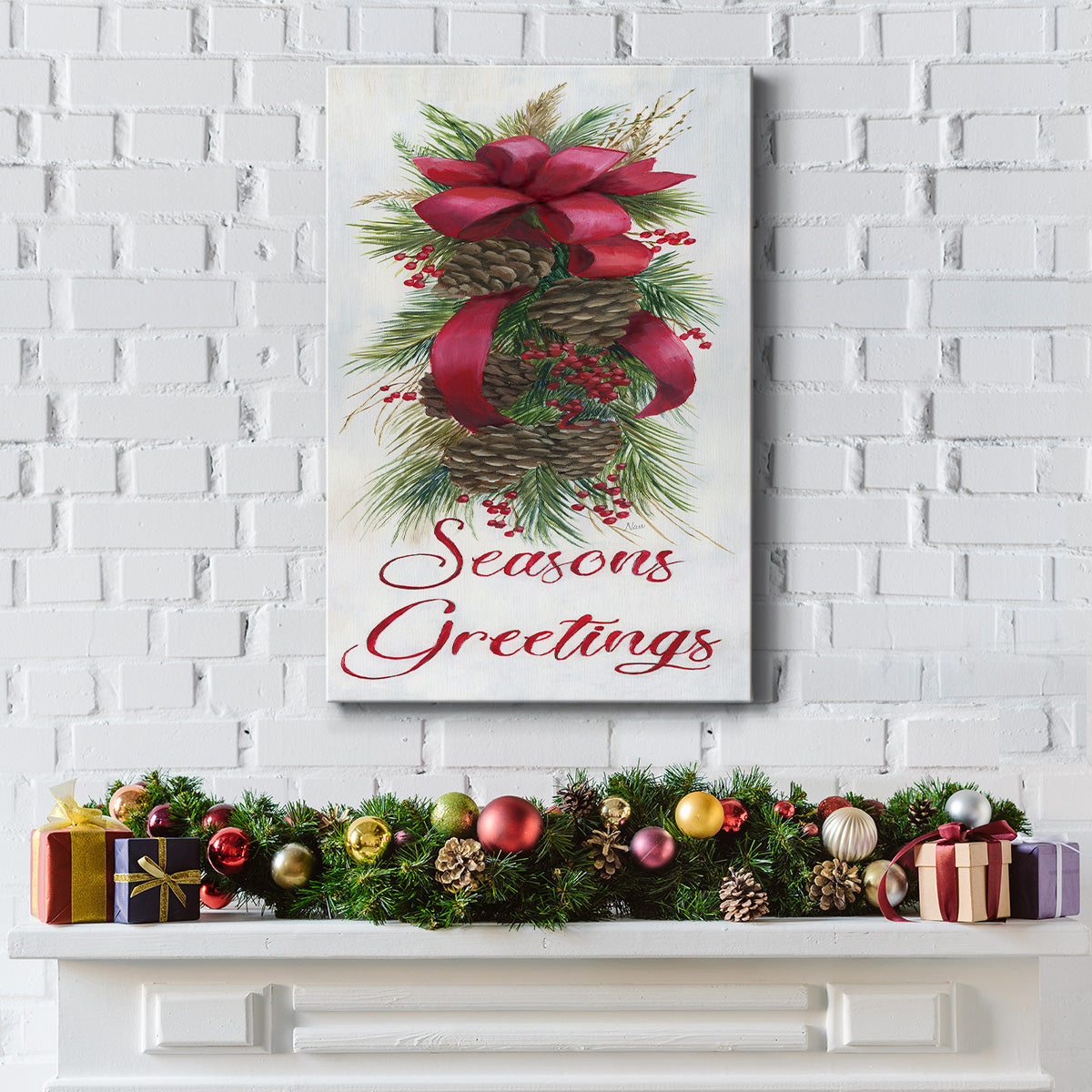 Seasons Greetings - Canvas Art Print