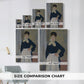 Size comparison chart for canvas art prints, showing multiple size options.