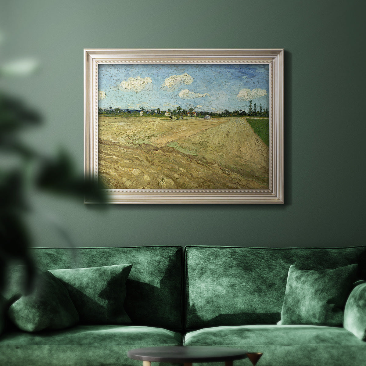 Ploughed Fields - Ornate Framed Canvas Print