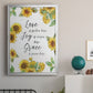 Grace Given Here - Modern Framed Canvas Print