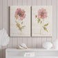 Soft Poppy Premium Gallery Wrapped Canvas - Ready to Hang - Set of 2 - 8 x 12 Each