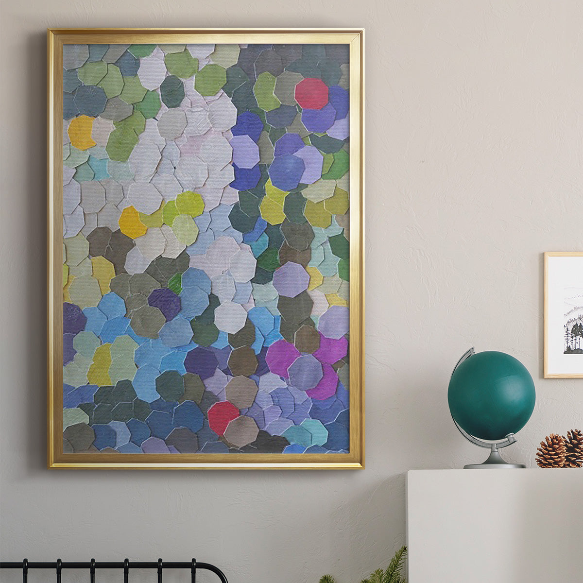 Doris Duke Garden - Modern Framed Canvas Print