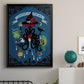 Spooky Cephalopod Chandeliers I - Modern Framed Canvas Print