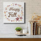 Happy Fall Wreath -Premium Gallery Wrapped Canvas - Ready to Hang