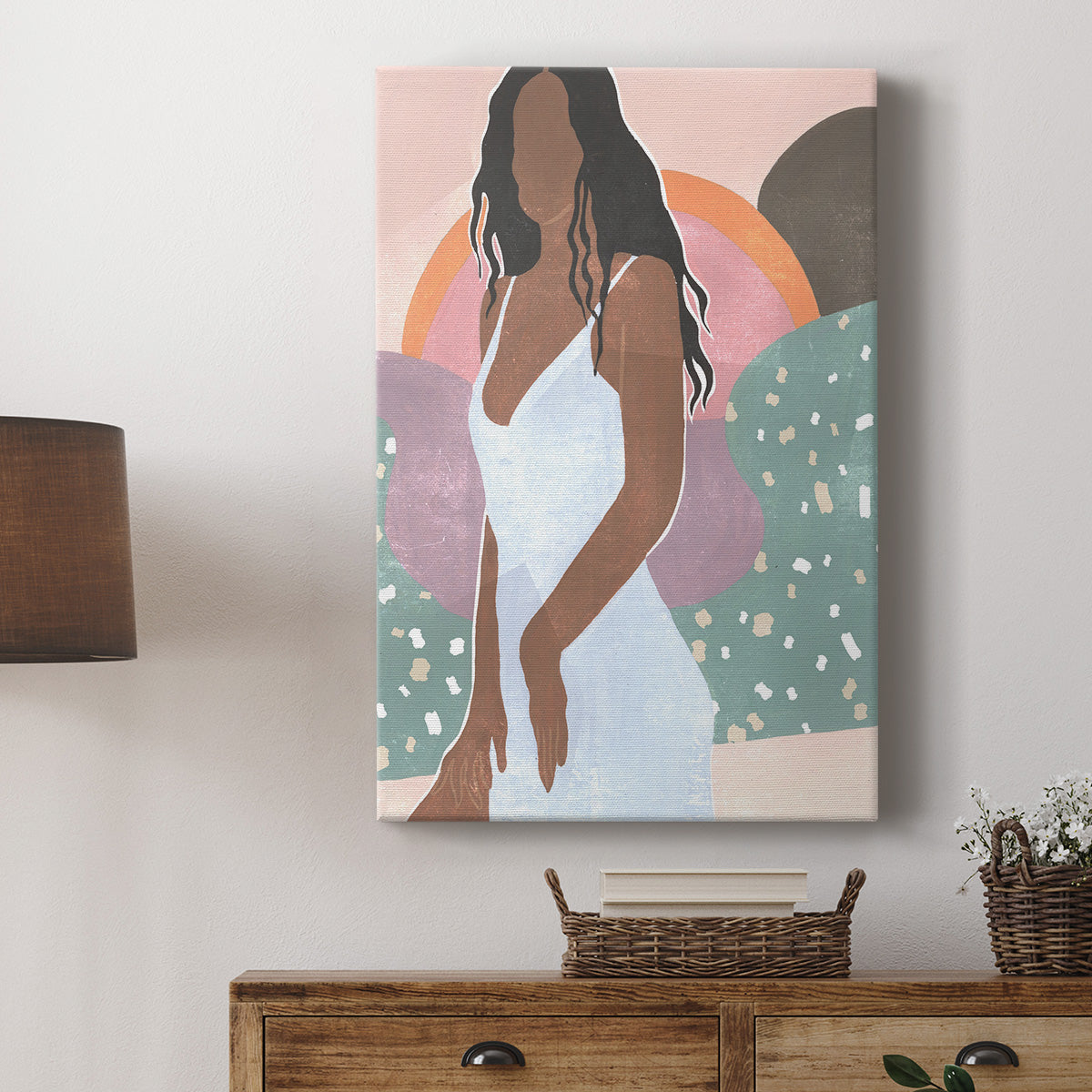 Curly Lady I Premium Gallery Wrapped Canvas - Ready to Hang