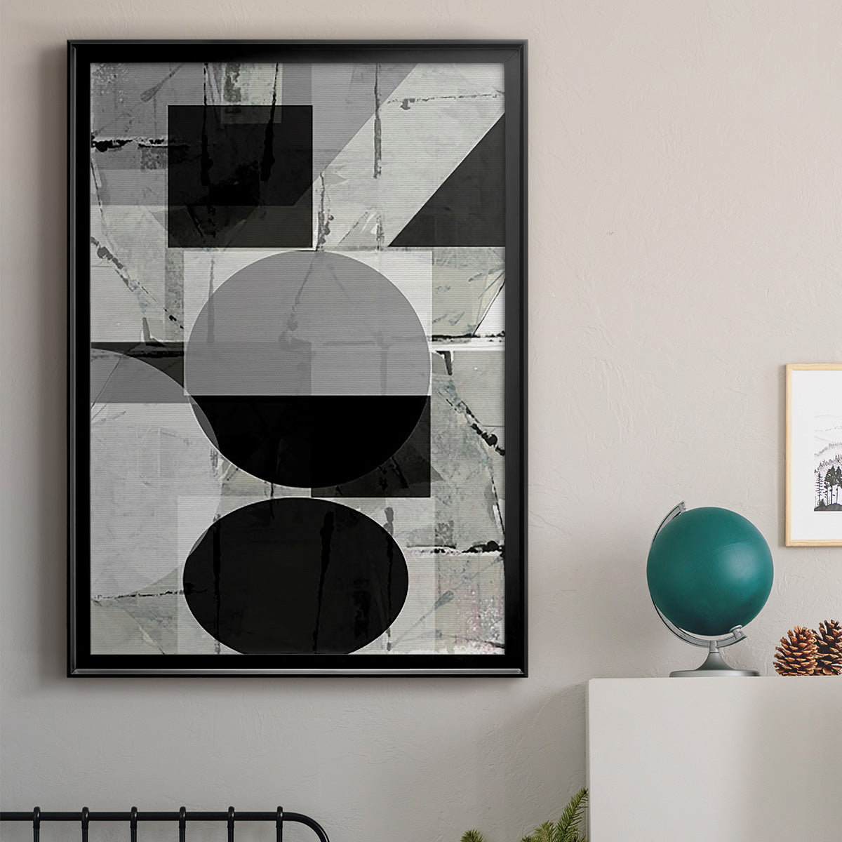 Abstract Neutrality II - Modern Framed Canvas Print