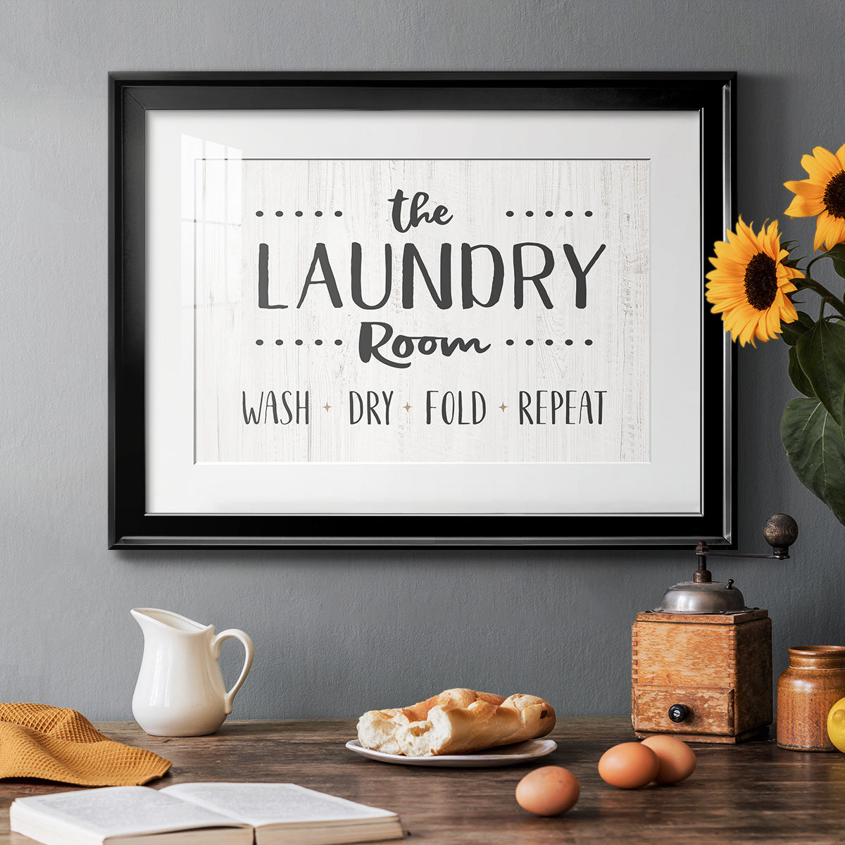 The Laundry Room - Modern Framed Art Print