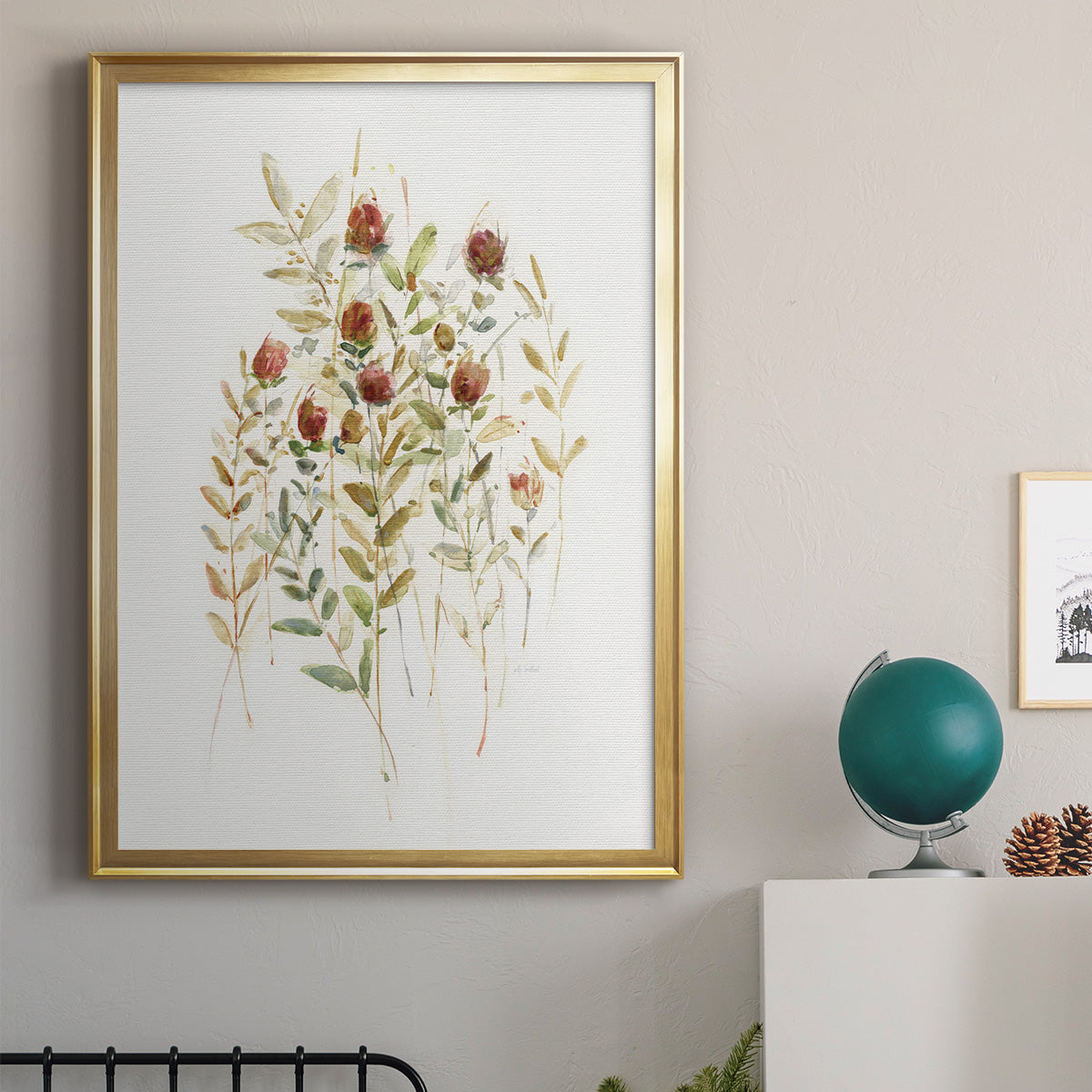 Wildflower Breeze II - Modern Framed Canvas Print