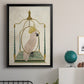 White Cockatoo on Swing - Modern Framed Canvas Print