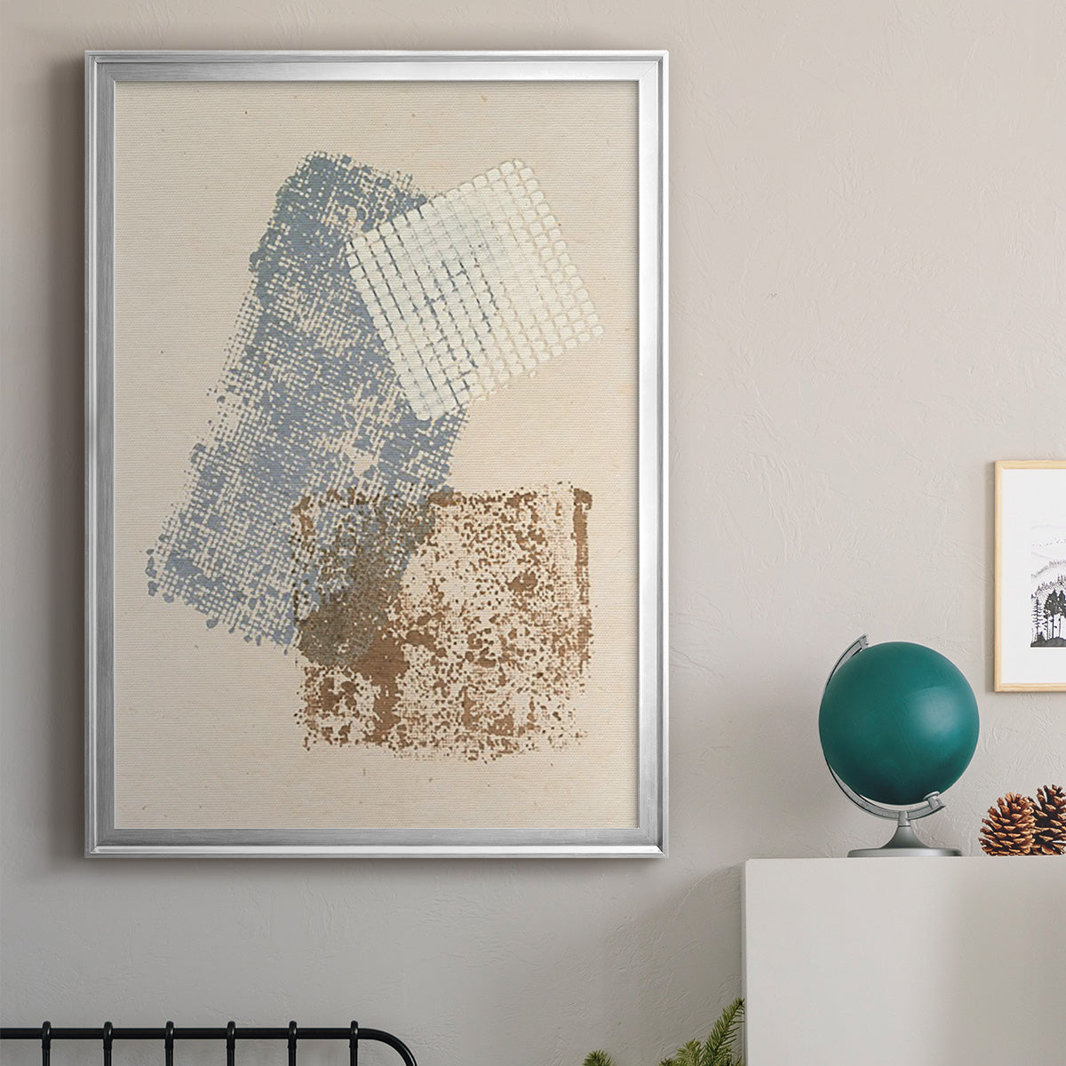 Embellished Scrim I - Modern Framed Canvas Print