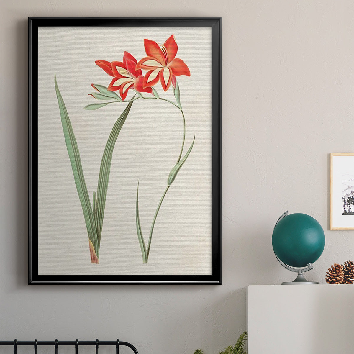 Flowers of the Seasons IV - Modern Framed Canvas Print