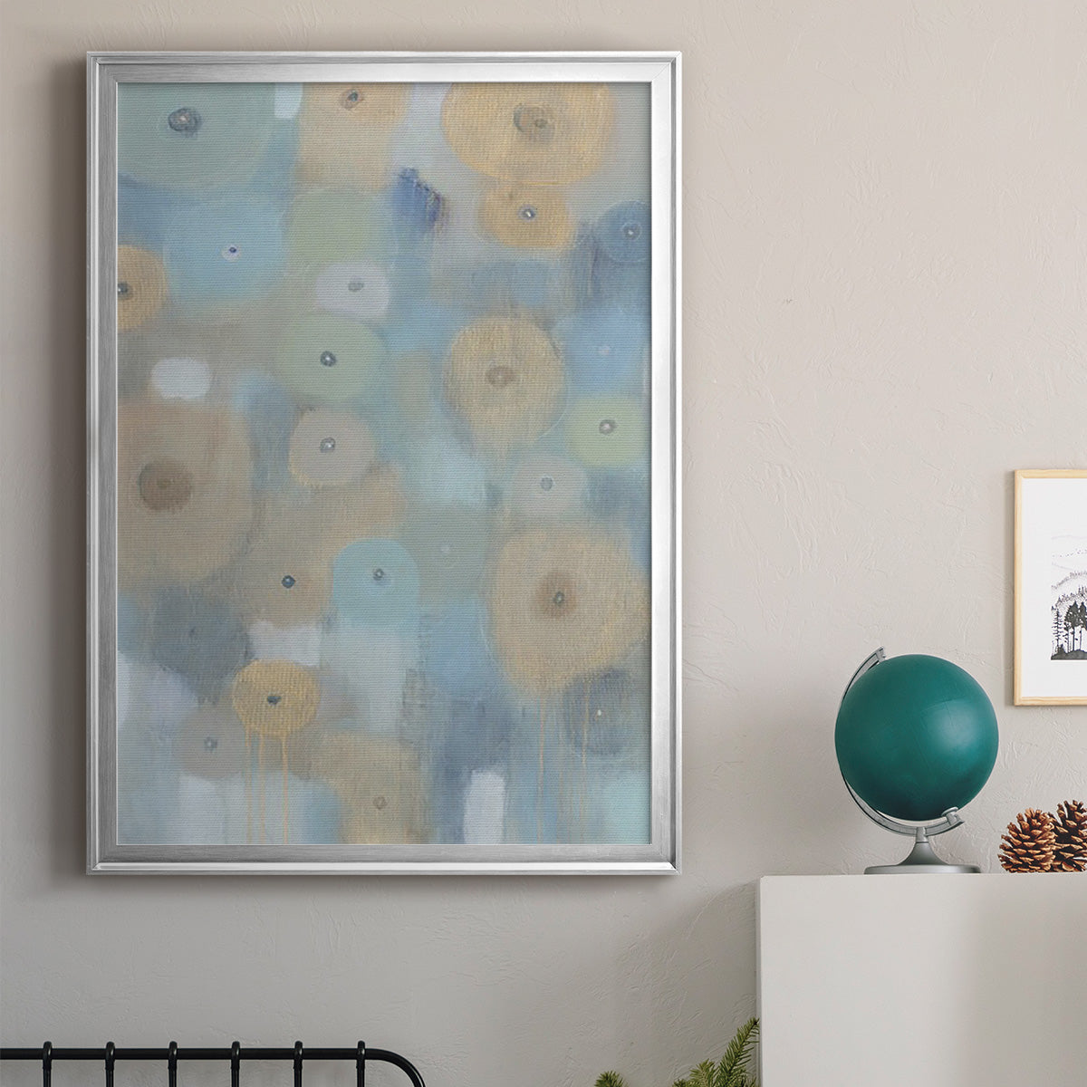 Spinning Wheels II - Modern Framed Canvas Print
