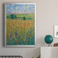 Wildflower Path I - Modern Framed Canvas Print