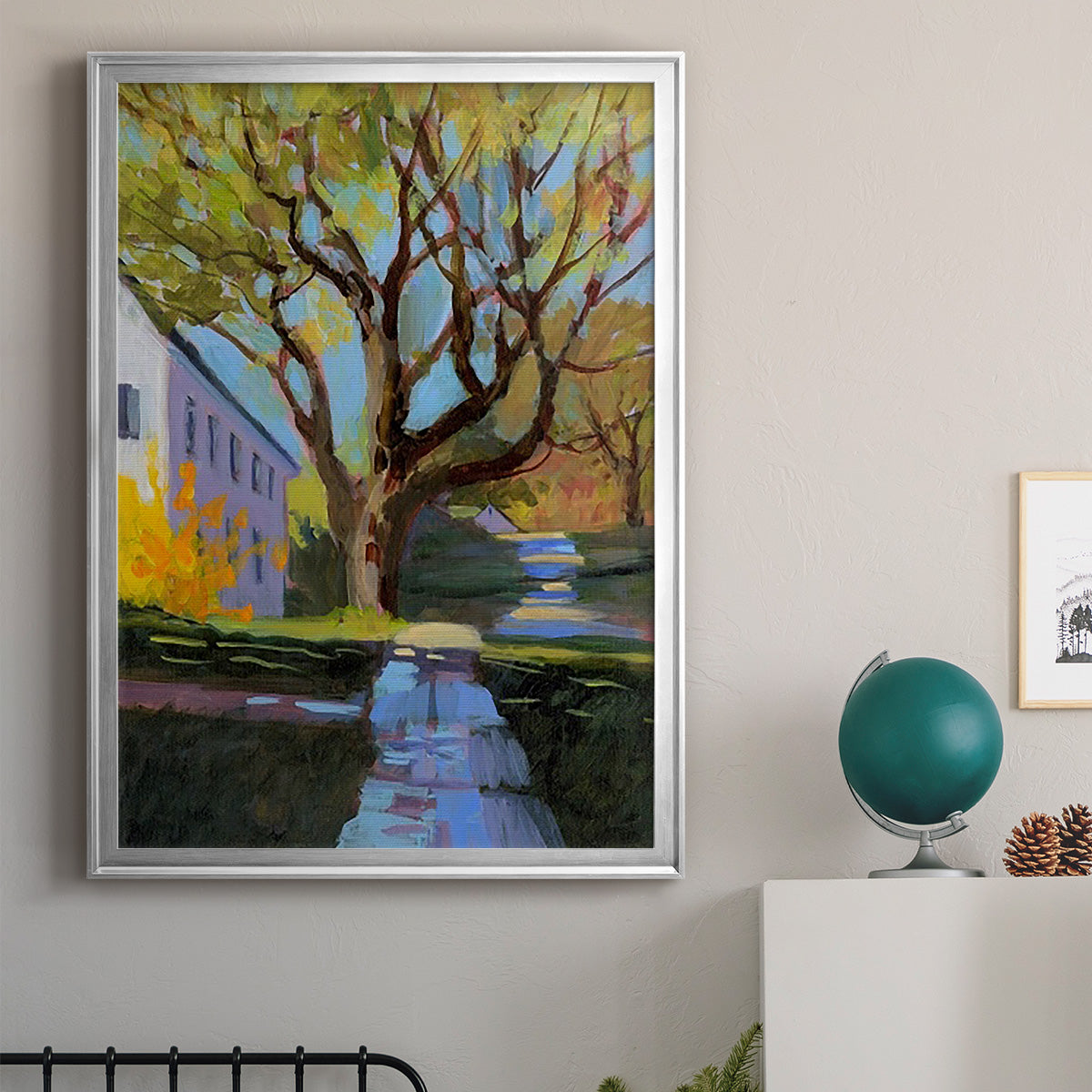 Spring in New England - Modern Framed Canvas Print