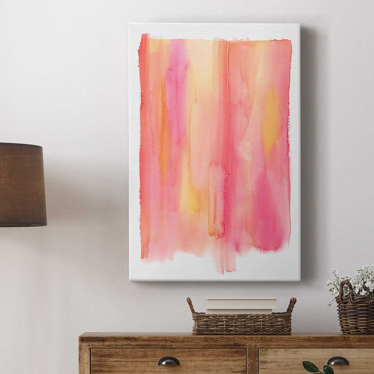 Summer Sherbet Wash II - Canvas Art Print