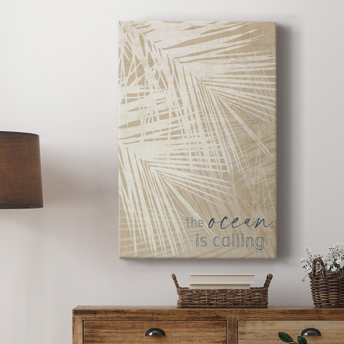 Ocean Calling Palms - Canvas Art Print