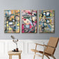 Memory Screen I - Framed Premium Gallery Wrapped Canvas L Frame 3 Piece Set - Ready to Hang