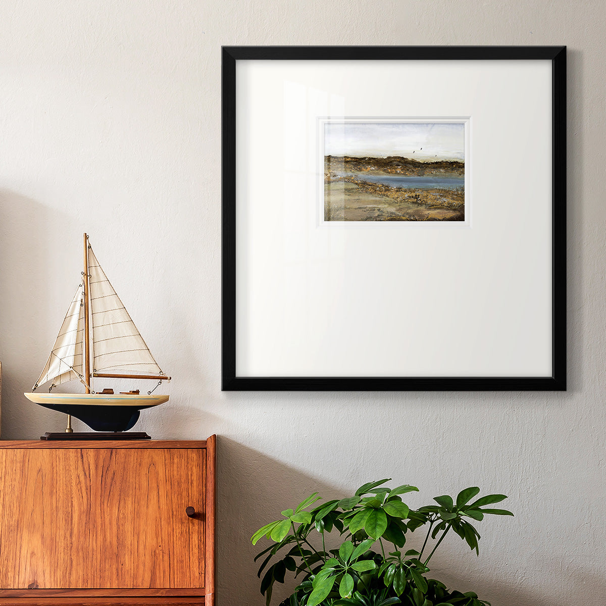 RETREATING WITHIN Premium Framed Print Double Matboard