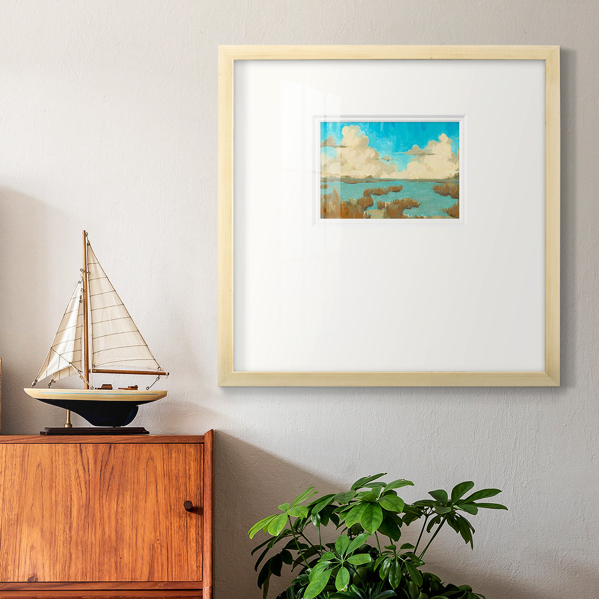 Fripp Island Water II Premium Framed Print Double Matboard