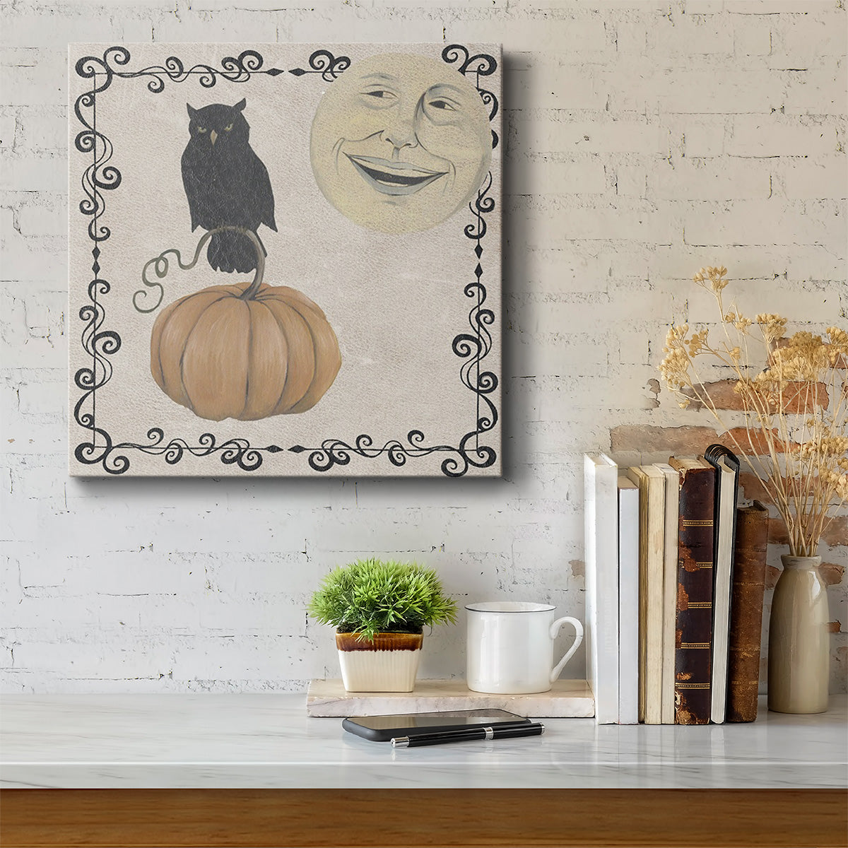 Vintage Halloween Collection E-Premium Gallery Wrapped Canvas - Ready to Hang