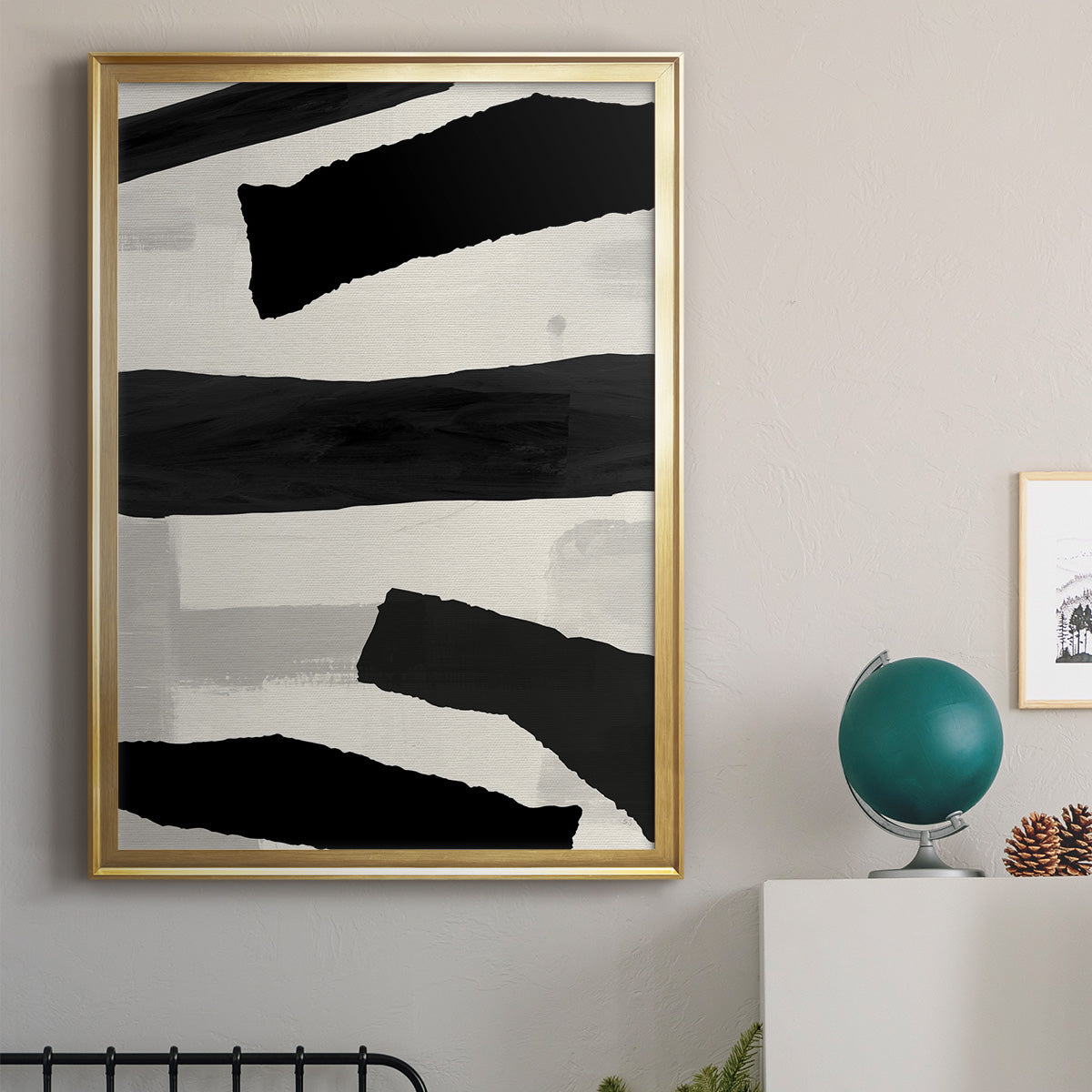 Mountain Paths I - Modern Framed Canvas Print