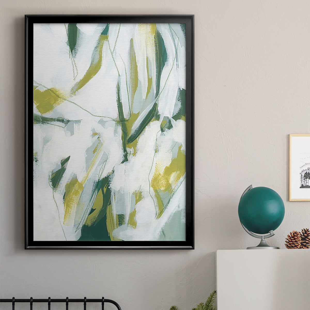 Emerald Ice I - Modern Framed Canvas Print