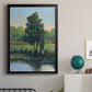 Tree by the Riverbank I - Modern Framed Canvas Print