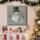 Linen Snowman II-Premium Gallery Wrapped Canvas - Ready to Hang